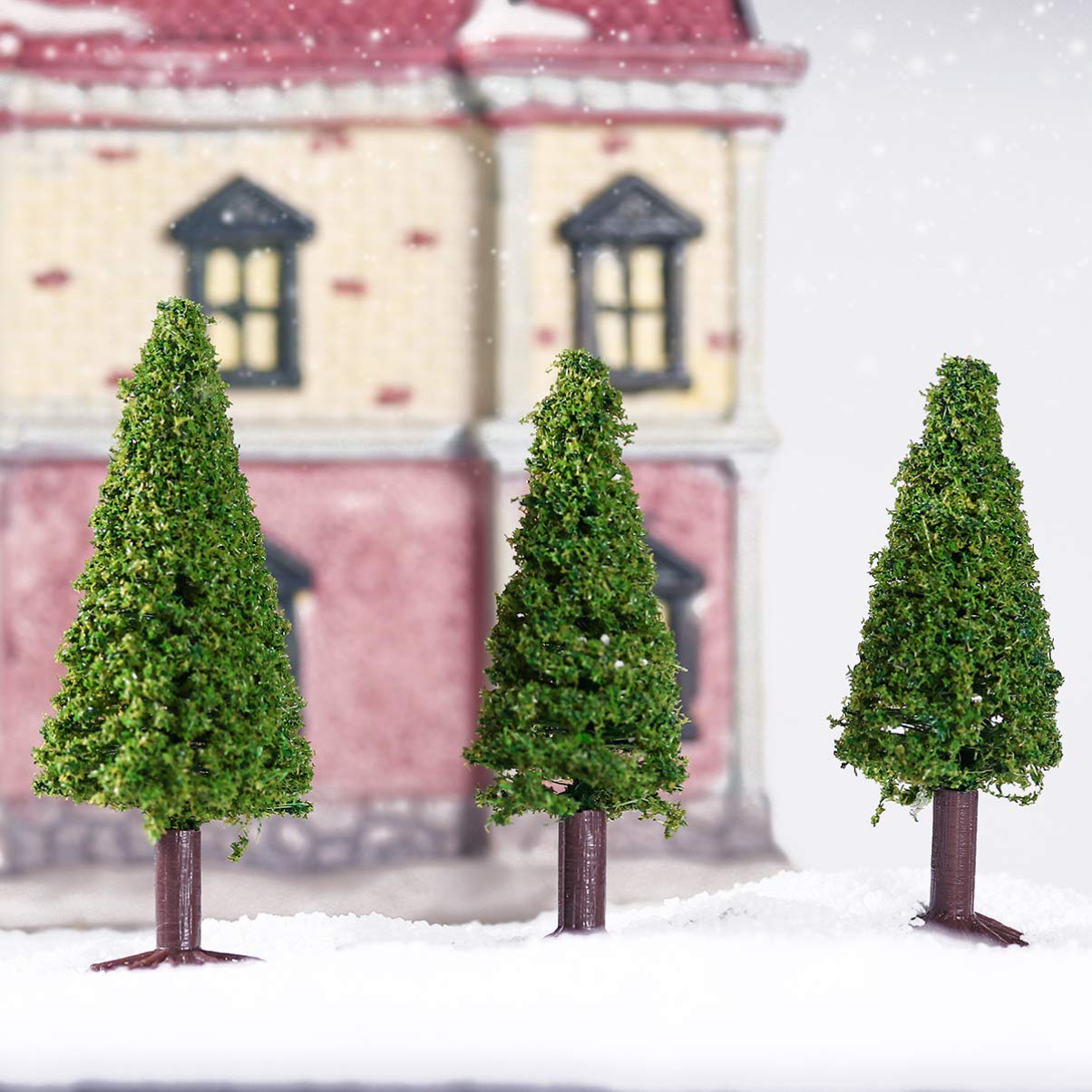 Amazon.com: WINOMO Toy Trees 15pcs Cedar Trees Model Model Green